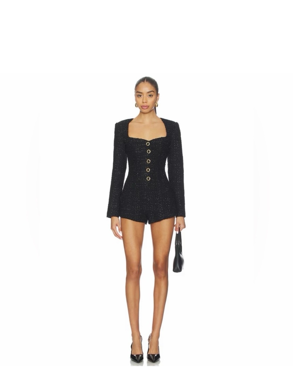 MAJORELLE Selene Tweed Romper